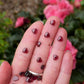 Garnet TEENY TINY Hearts