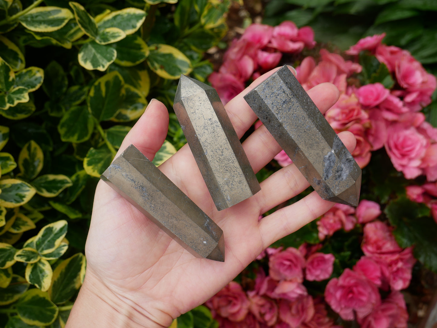 Pyrite Crystal Tower Points