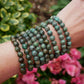 African Turquoise Beaded Bracelets 8mm