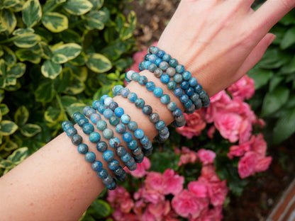 Apatite Beaded Bracelet 8mm