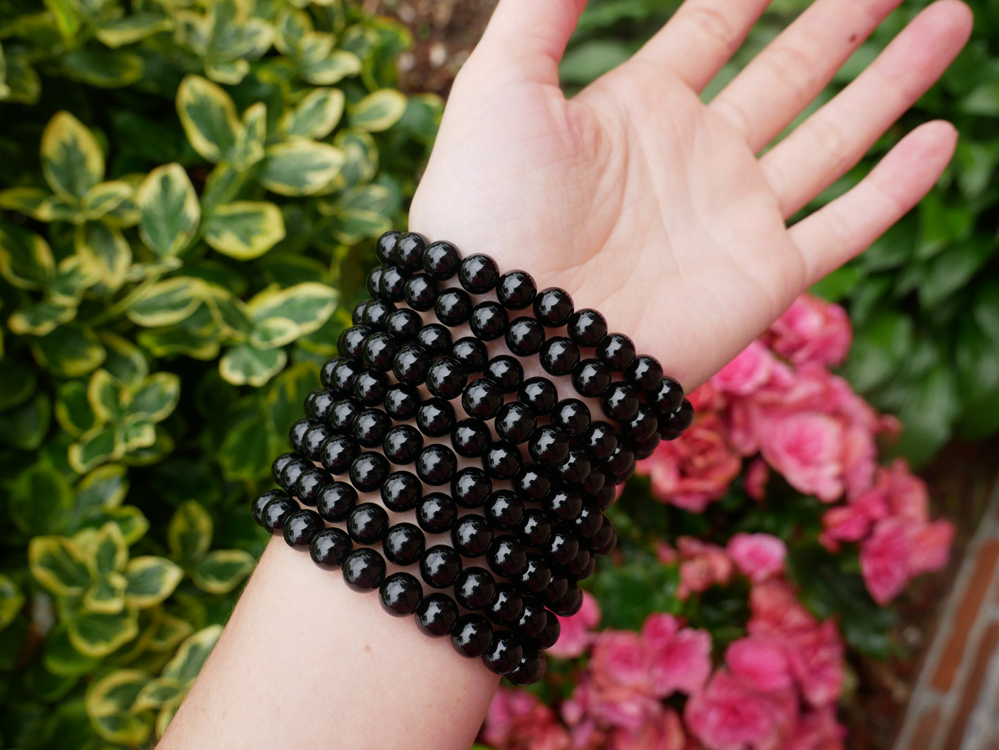 Black Onyx Beaded Bracelets 8mm