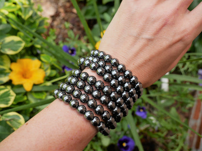 Hematite Beaded Bracelets 8mm