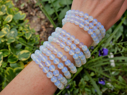 Opalite Beaded Bracelet 8mm