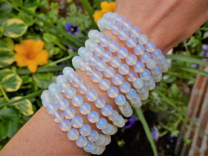 Opalite Beaded Bracelet 8mm