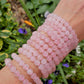 Rose Quartz Beaded Bracelet 8mm