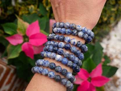 Sodalite Beaded Bracelet 8mm