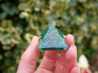 Malachite Orgonite Pyramids