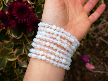 Opalite Beaded Bracelet 6mm