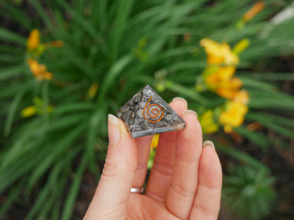 Pyrite Orgonite Pyramids