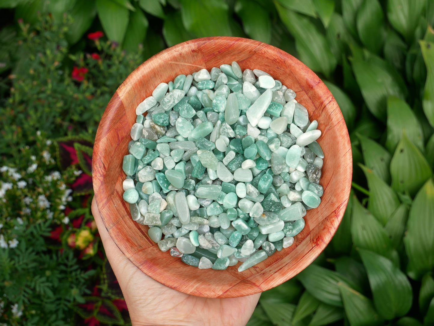 Green Aventurine Mini Stones - 1 LB