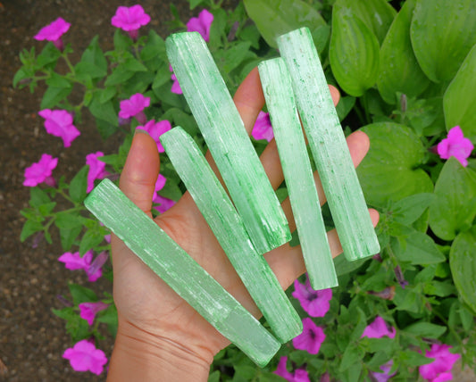 Selenite Green Sticks