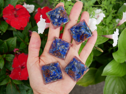 Lapis Orgonite Pyramids