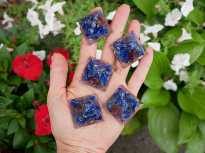 Lapis Orgonite Pyramids