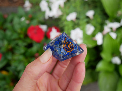 Lapis Orgonite Pyramids