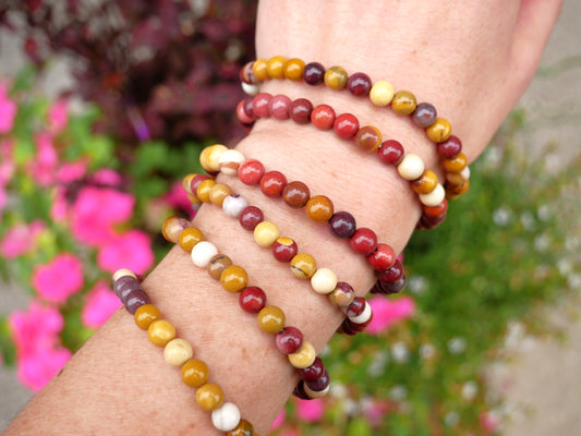 Mookaite Beaded Bracelets 6mm