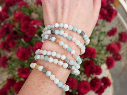 Amazonite Beaded Bracelet 6mm