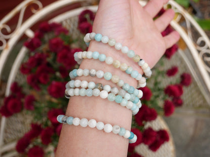 Amazonite Beaded Bracelet 6mm