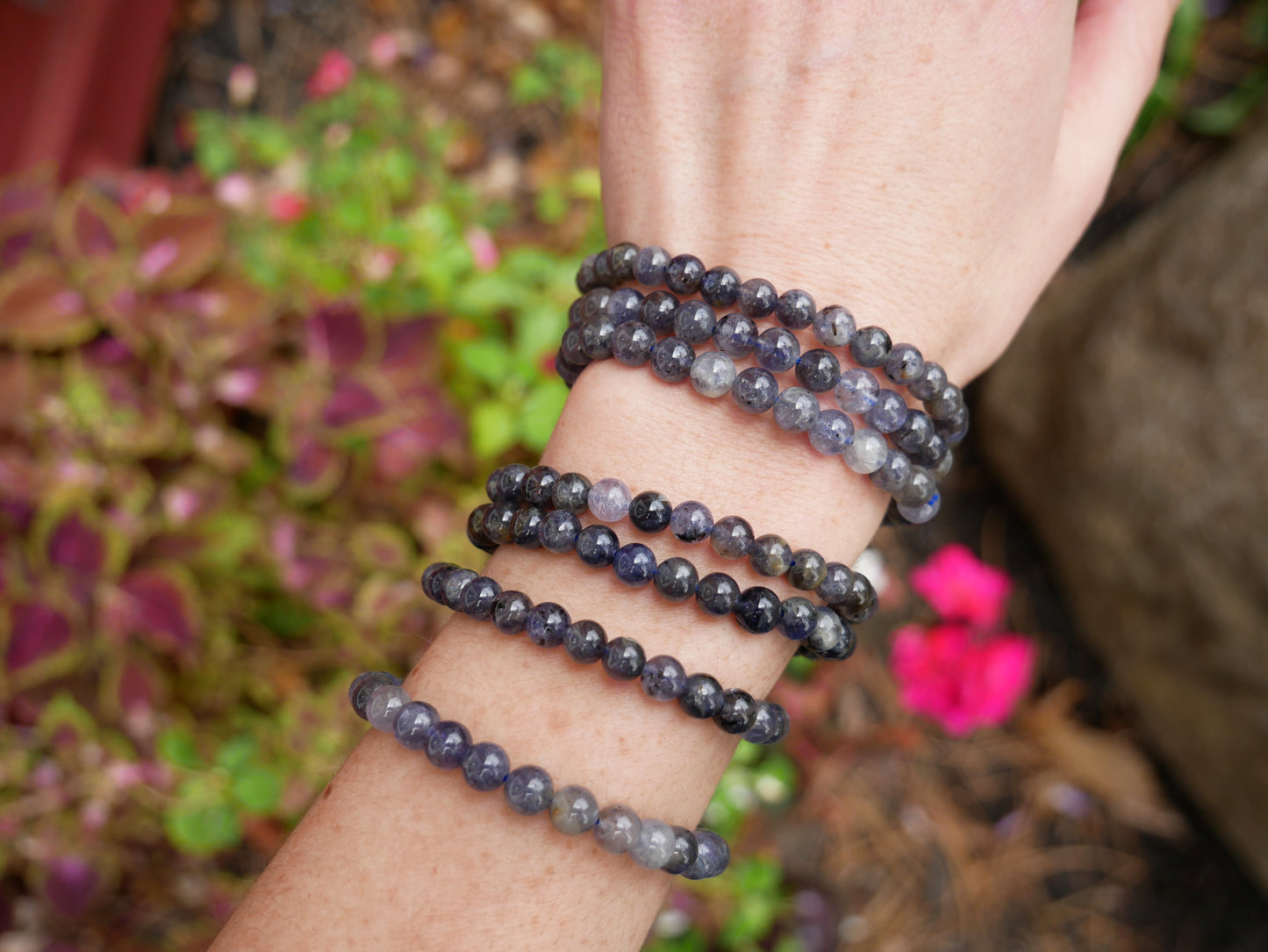 Iolite Beaded Bracelets 6mm