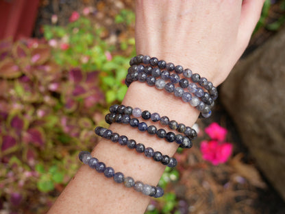 Iolite Beaded Bracelets 6mm