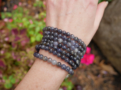 Iolite Beaded Bracelets 6mm