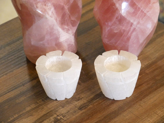 Selenite Candleholder