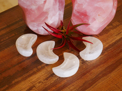 Selenite Moon Bowl