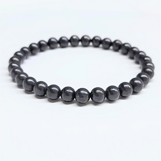 Shungite Beaded Bracelet 6mm