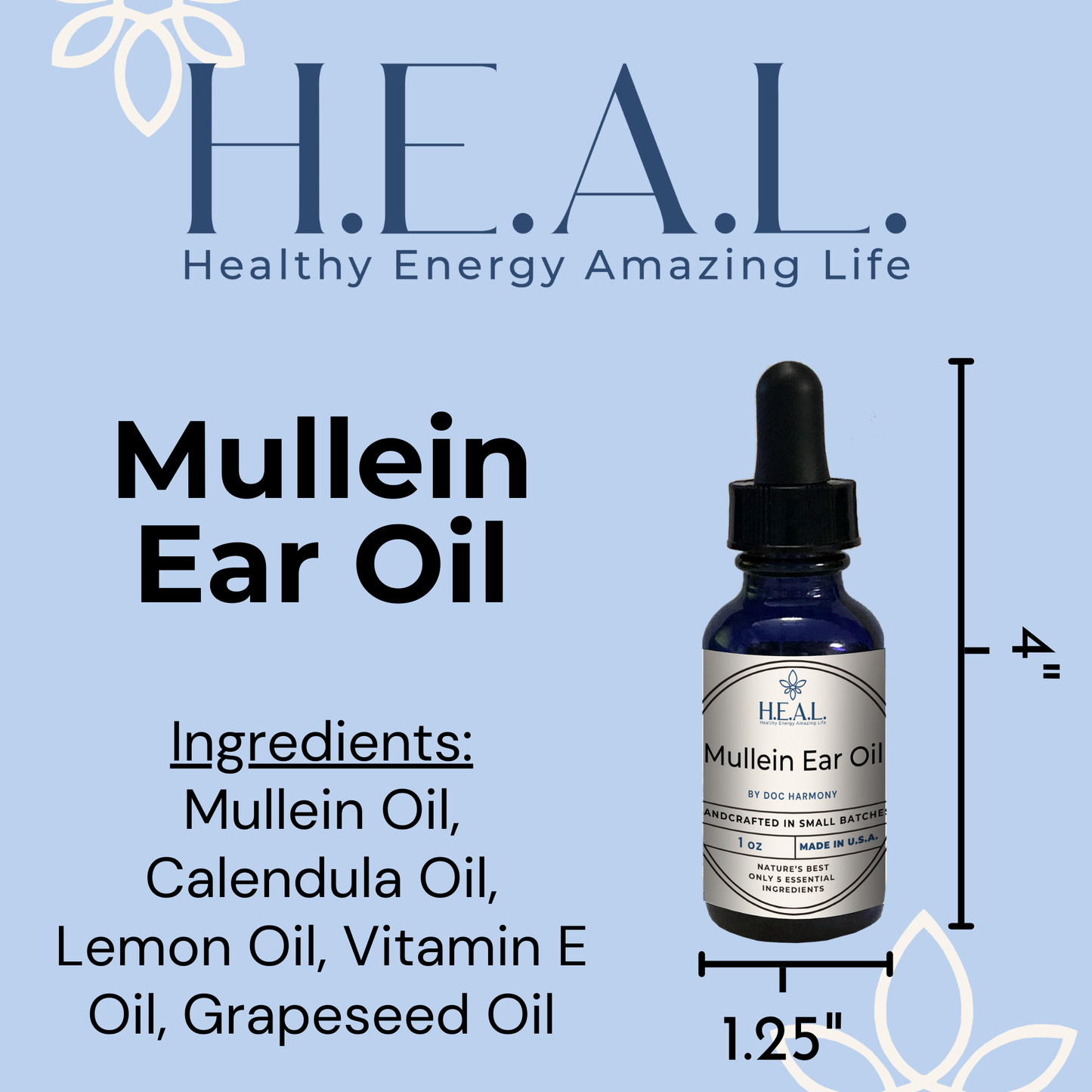 Mullein Oil - 1oz: Harmony's Mullein Oil