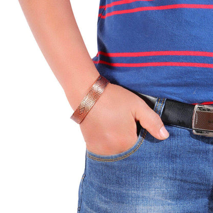 P 34  copper therapy bracelet southwest design with magnets