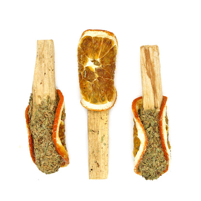 Cedar + Orange Palo Santo Pops