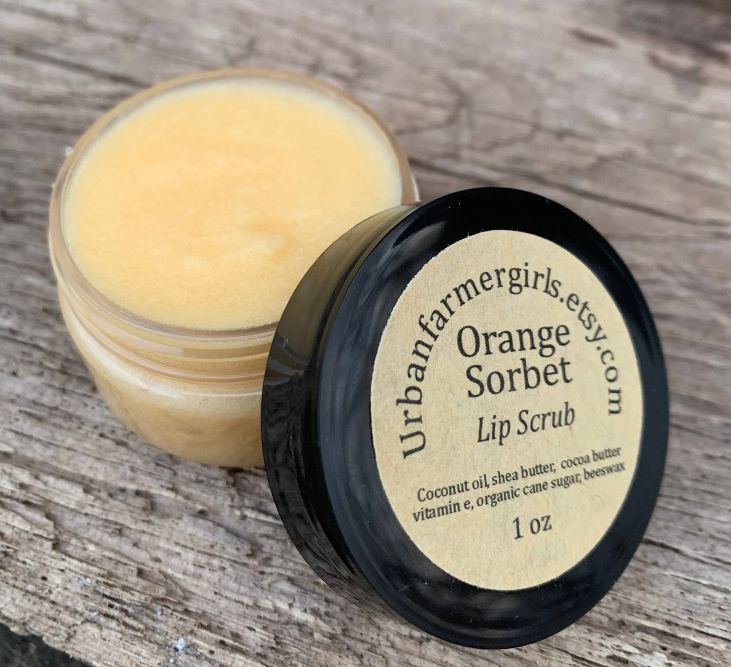 1 Oz Orange Sorbet Natural Lip Scrub
