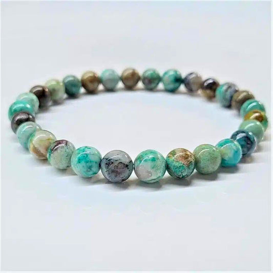 Chrysocolla Beaded Bracelet 8mm