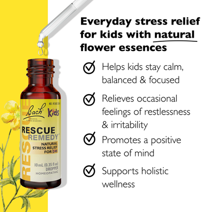 Bach Rescue Remedy KIDS Natural Stress Relief Dropper 10mL