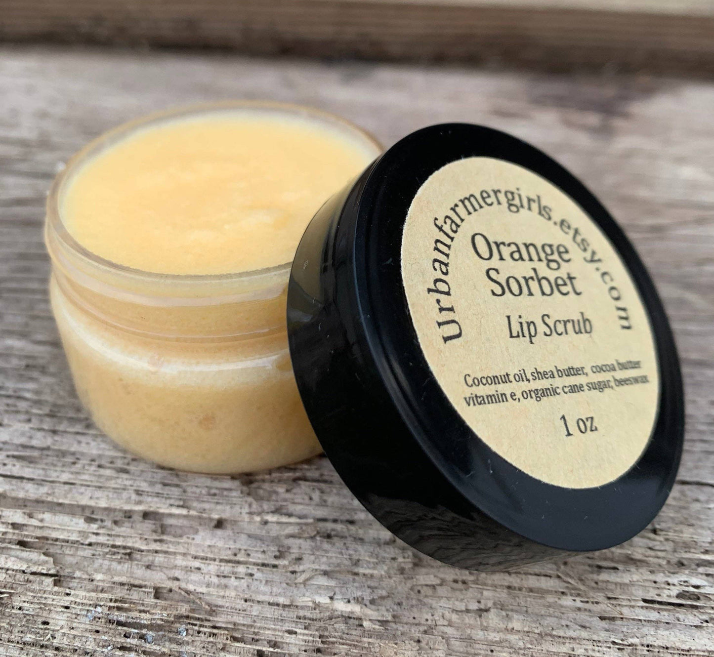 1 Oz Orange Sorbet Natural Lip Scrub