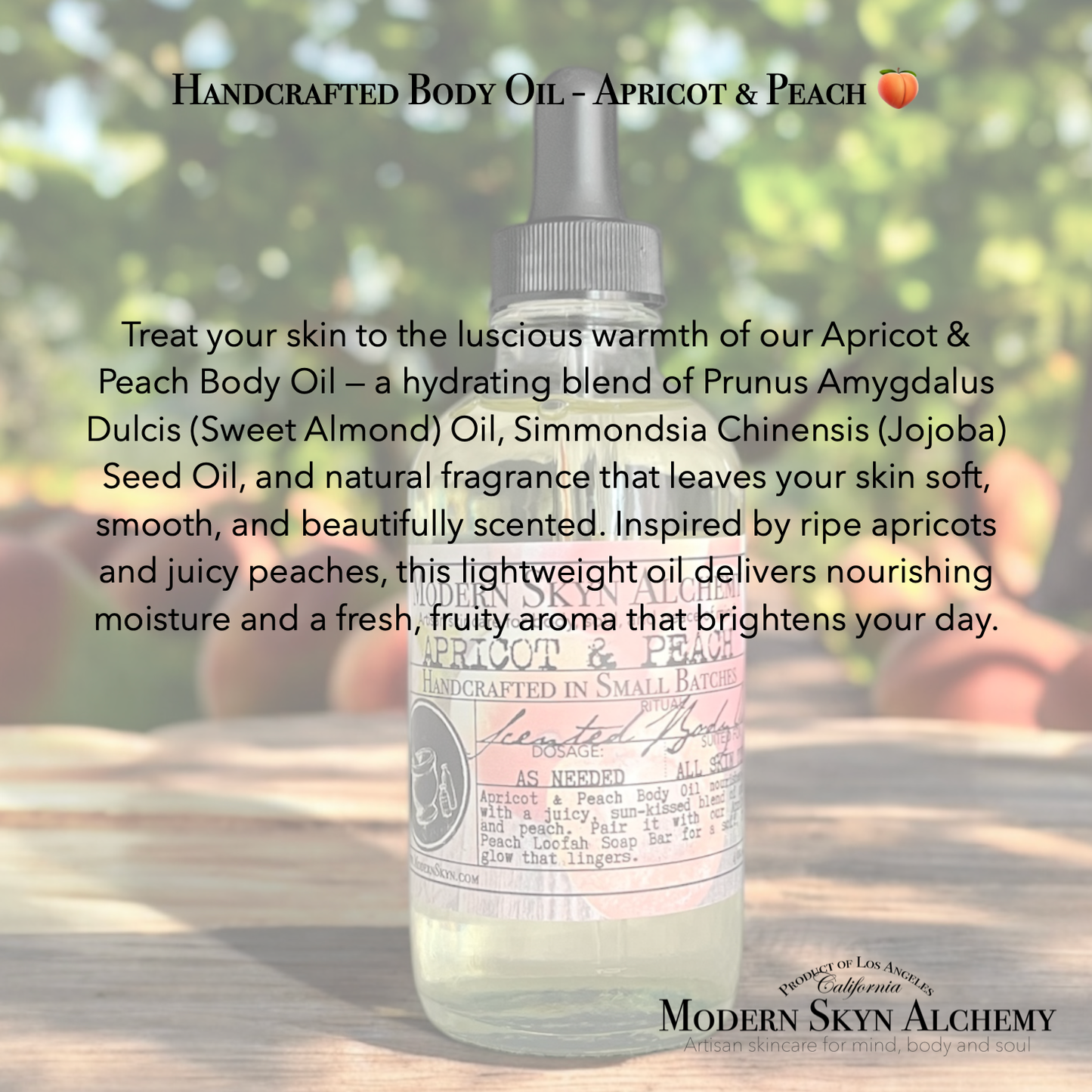 Apricot & Peach Body Oil: Mini