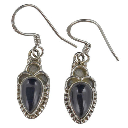 Black Onyx Sterling Silver Dangle Earrings