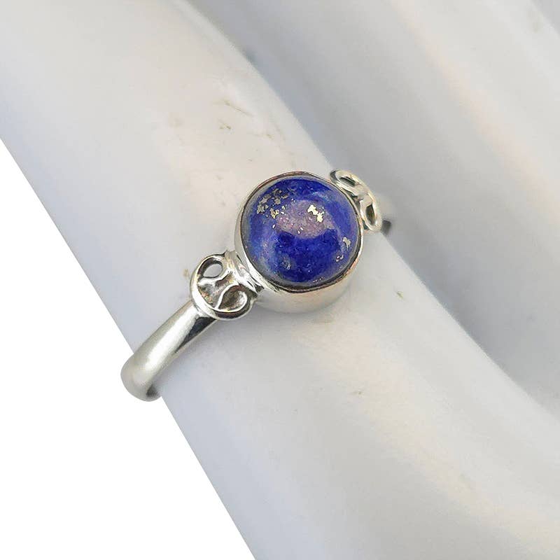 Lapis Sterling Silver Ring: 9