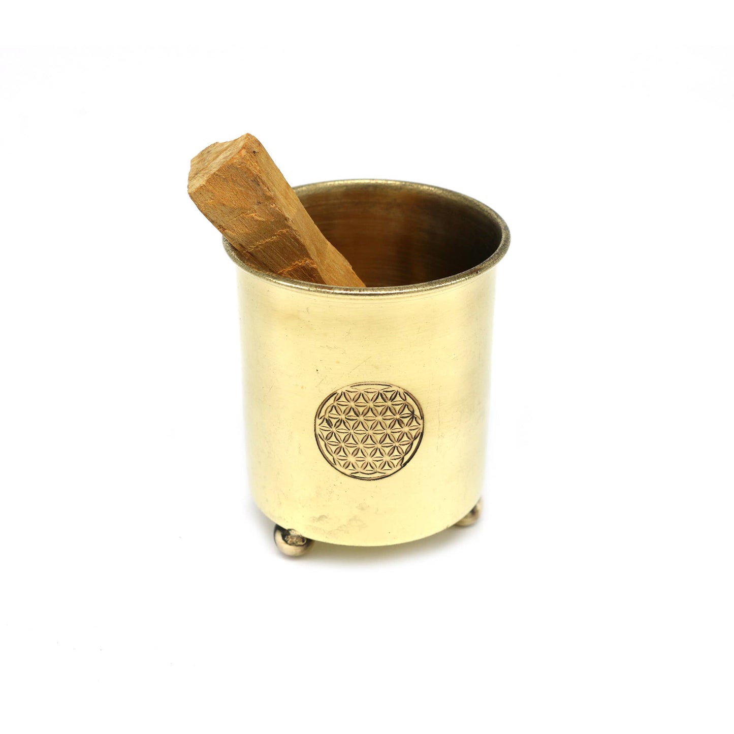 Brass Incense Burner: Flower of Life