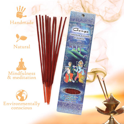 Incense Sticks Ganga - Cinnamon, Lavender, and Jasmine