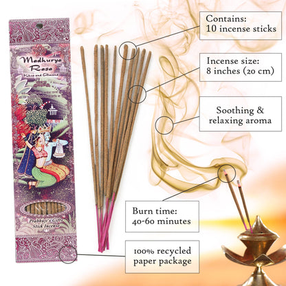 Incense Sticks Madhurya Rasa - Khus and Almond