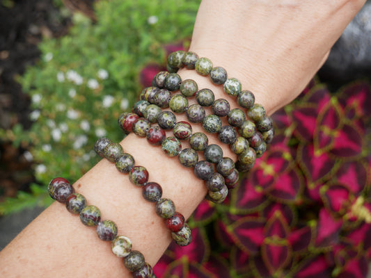 Dragon Blood Jasper 8mm Bracelets