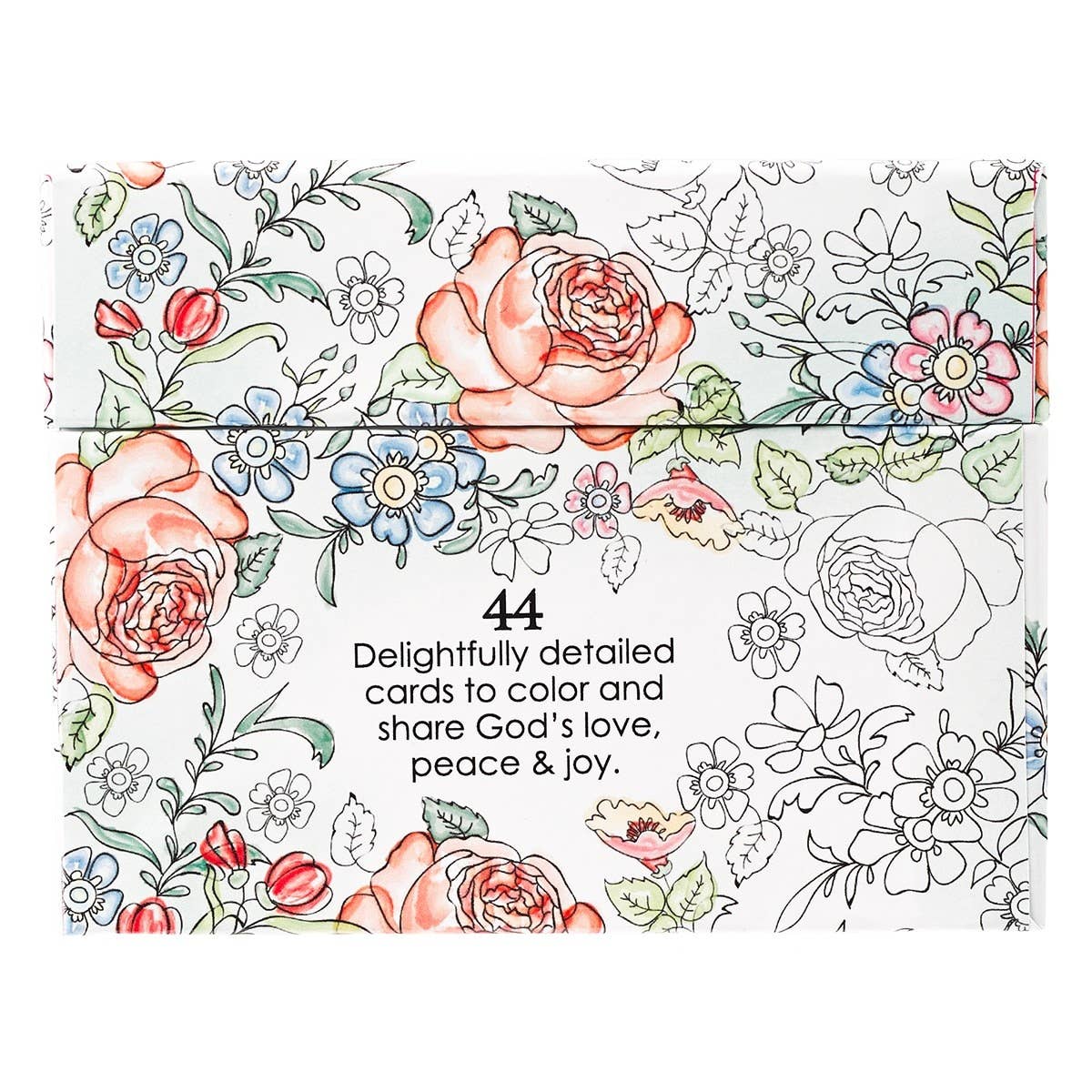 Coloring Cards Boxed Colorful Blessings