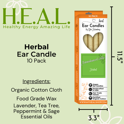 Herbal Ear Candles by Doc Harmony: 2-Pack