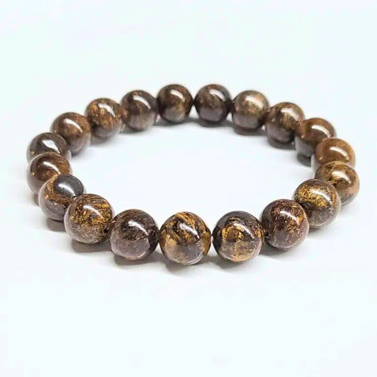 Bronzite Beaded Bracelet 10mm