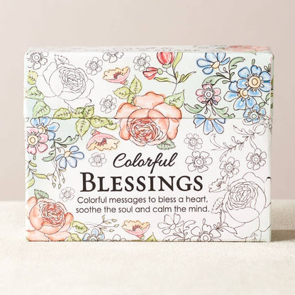 Coloring Cards Boxed Colorful Blessings
