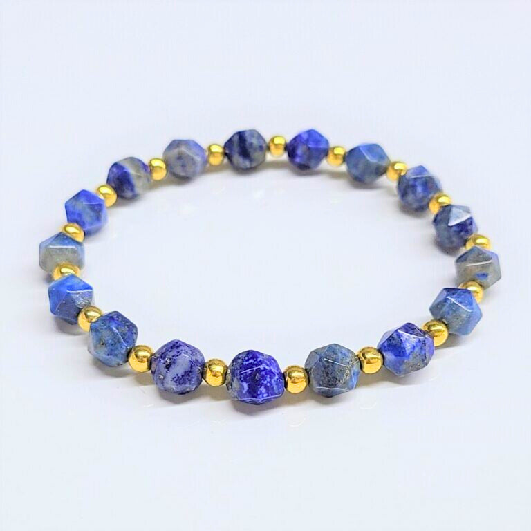 Lapis Faceted Beaded Bracelets 8mm