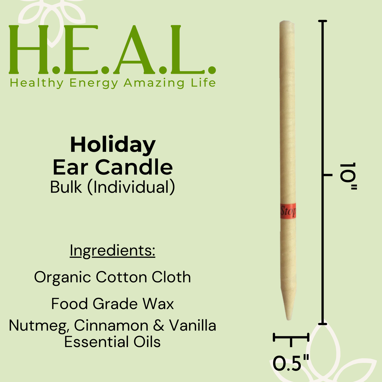 Holiday Ear Candles by Doc Harmony: 2-Pack