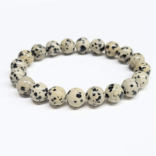 Dalmatian Jasper Beaded Bracelets 8mm