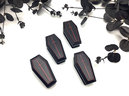 Black Tea and Roses in a Halloween Coffin Box