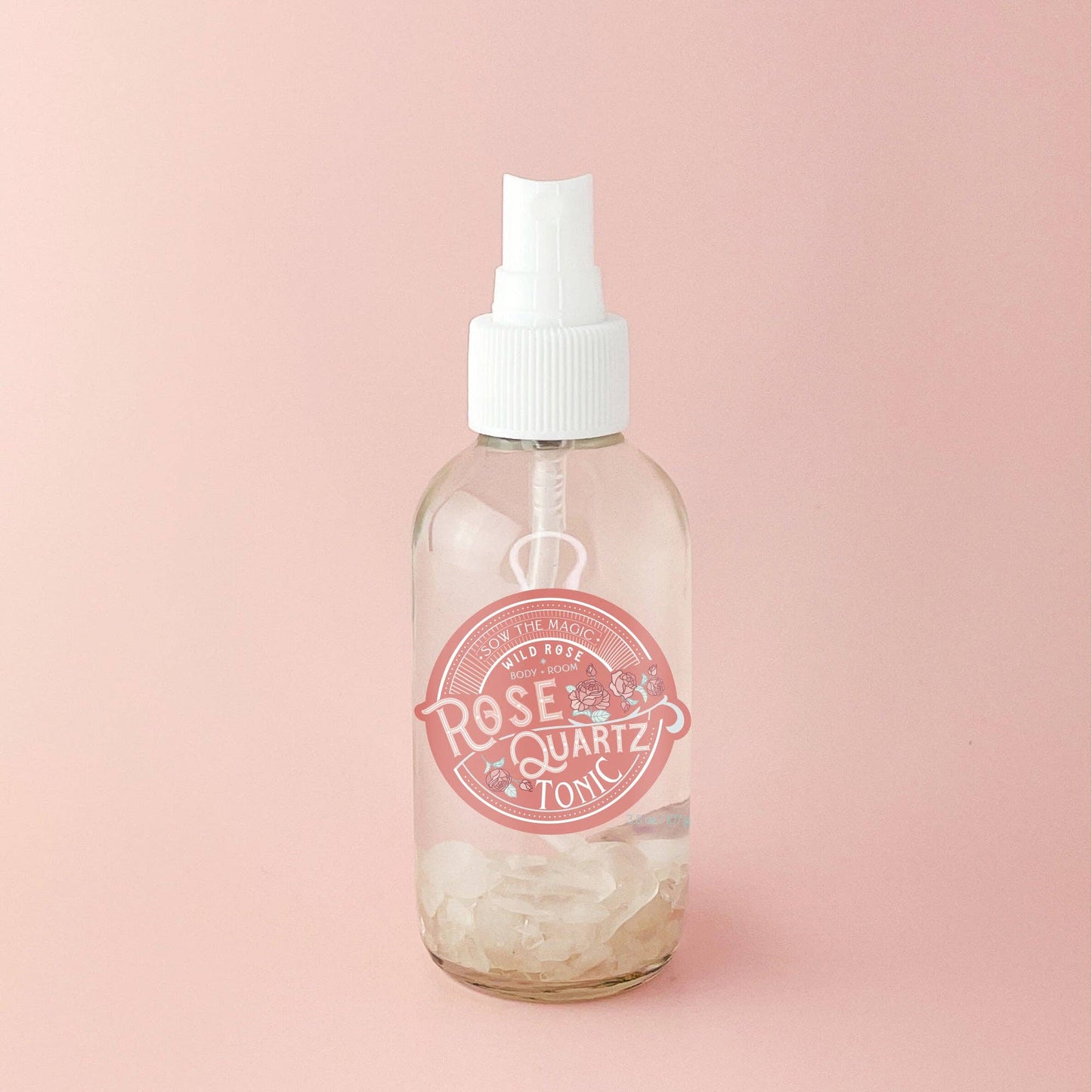Gem Infused Rose Quartz Body + Room Tonic